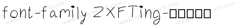font-family ZXFTing字体转换